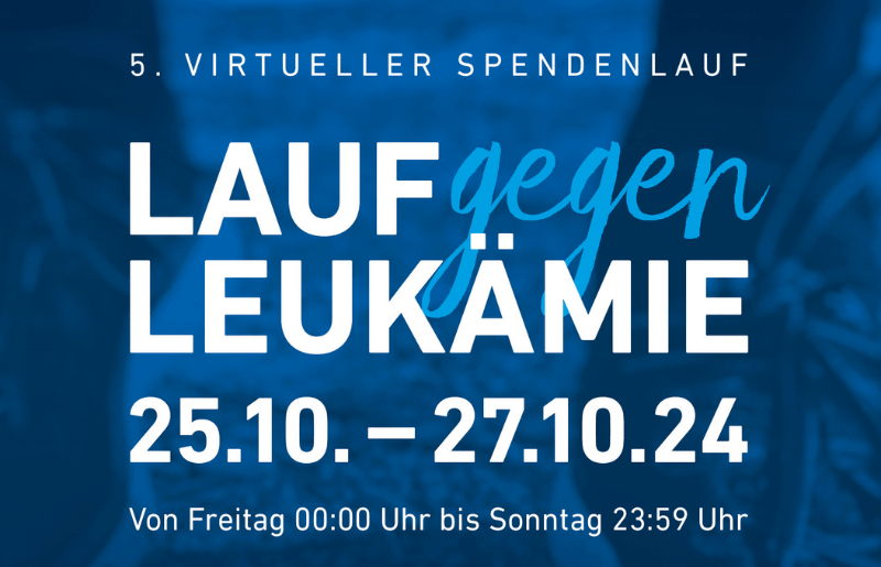 5. virtueller Spendenlauf gegen Leukämie